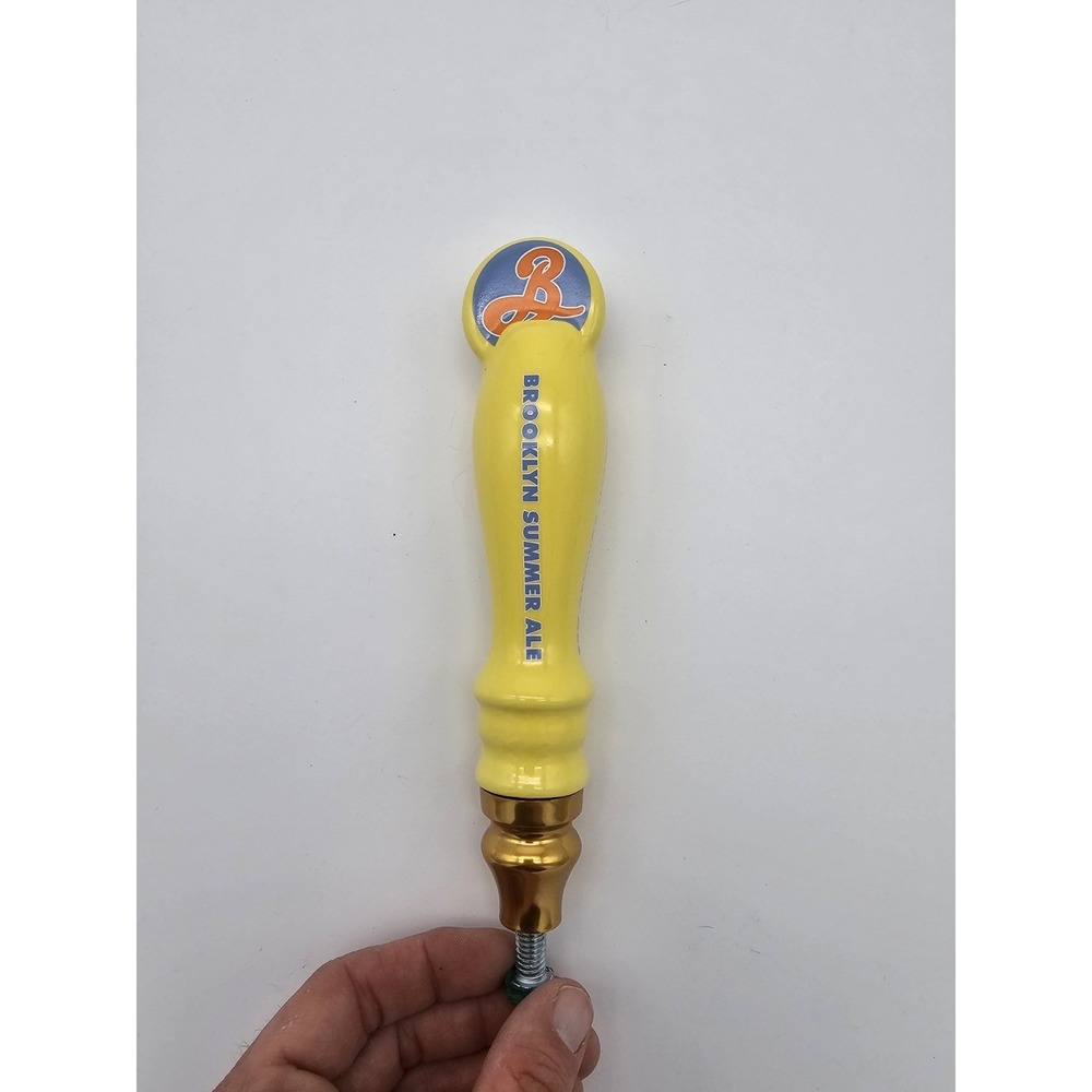Brooklyn Summer Ale Draft Beer Tap Handle 13" Red Blue Yellow NY Man Cave Bar